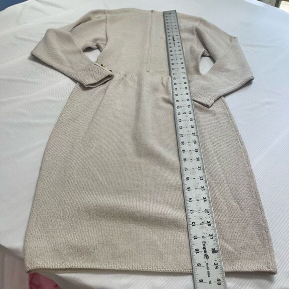 Don Sayres For Welmore VTG Long Sleeve Knit Sweater Dress Size 4P - Picture 7 of 8